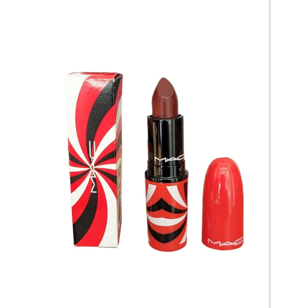 MAC MAGIC CHARMER Lipstick Limited Ed Hypnotizing Holiday Red Satin Cream LE